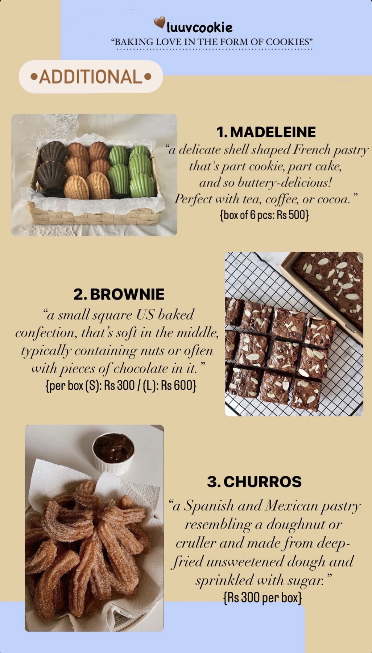 Luuv Cookie Menu image