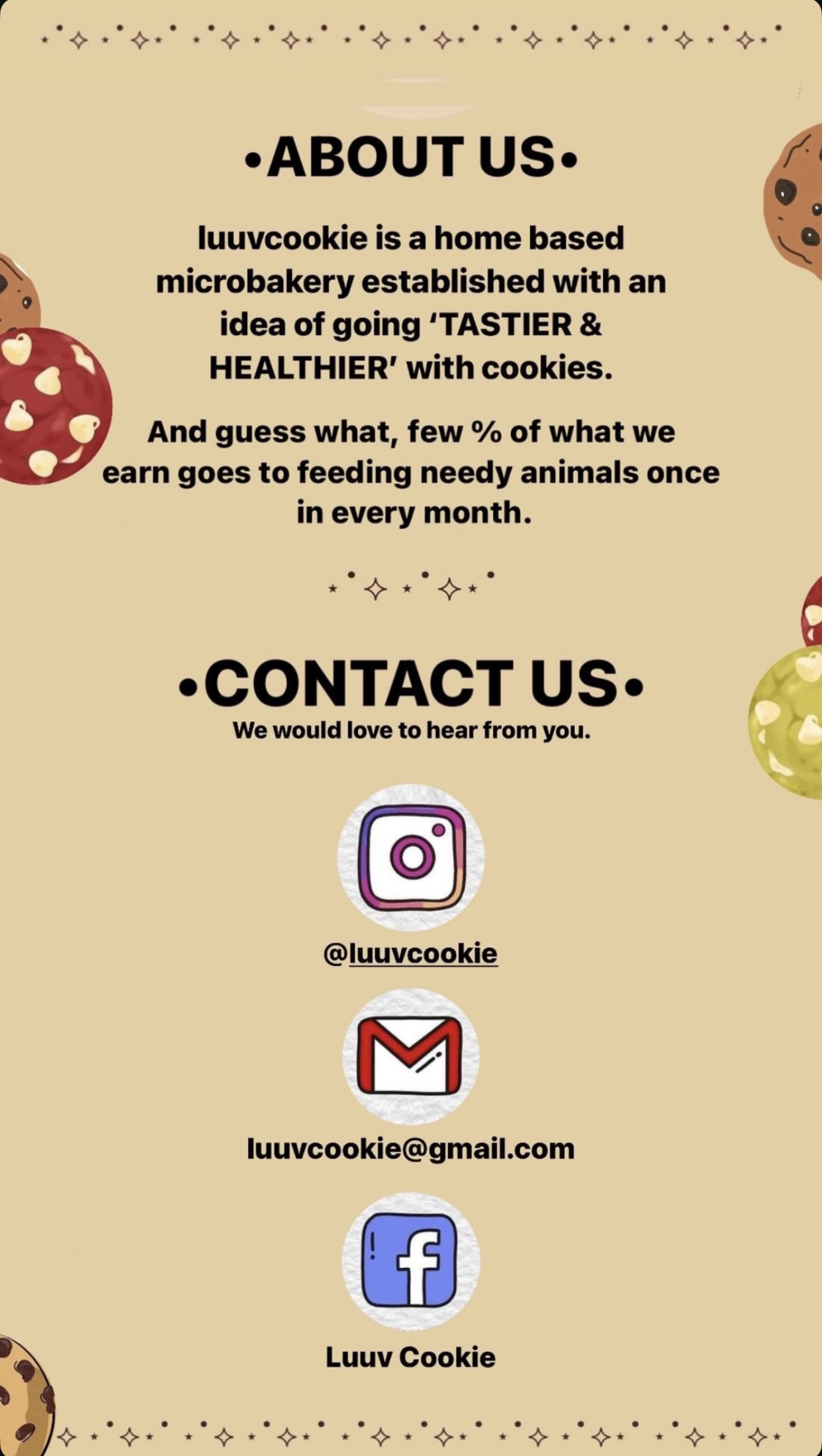 Luuv Cookie Menu image