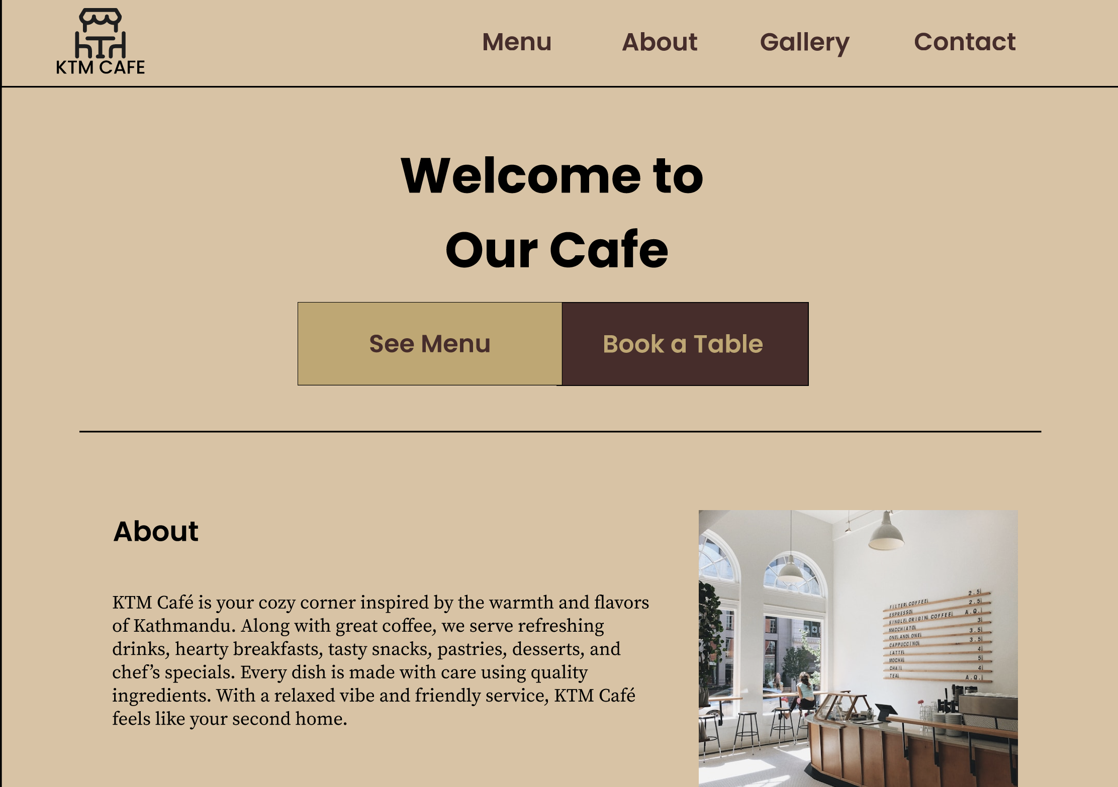 Screenshot of Project One